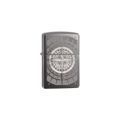 Zippo Black/Silver Compass Lighter 1 pk