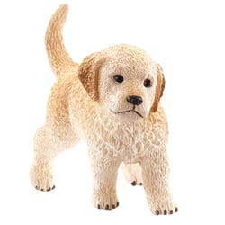 Schleich Farm World Golden Retriever Puppy Toy Brown/White