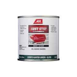 Ace Rust Stop Indoor/Outdoor Gloss Hunter Green Oil-Based Enamel Rust Preventative Paint 1/2 pt