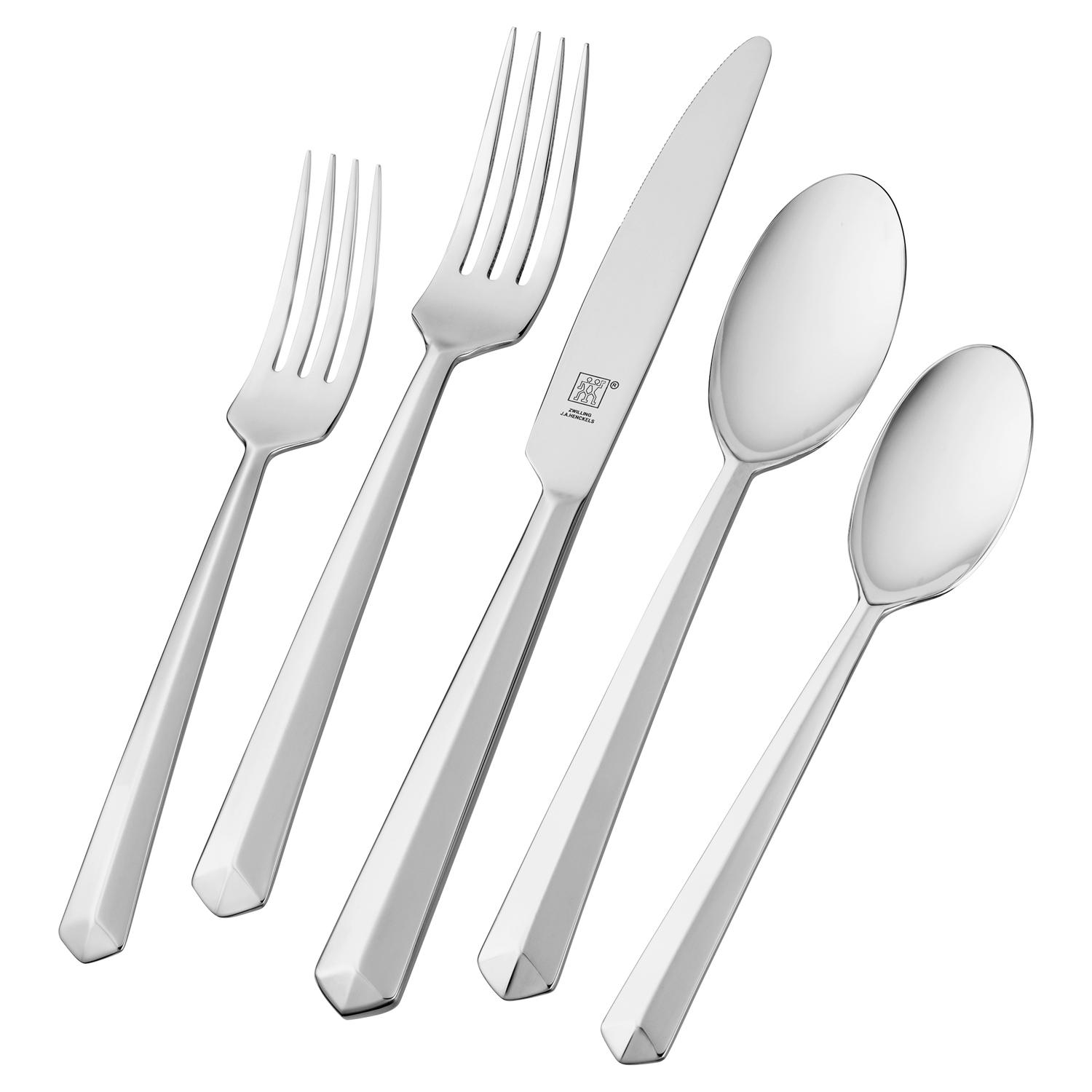 Zwilling J.A Henckels Silver Stainless Steel Flatware Set Sansujyuku sansujyuku.com