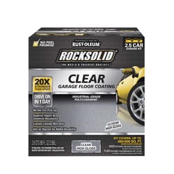 Rust-Oleum RockSolid High-Gloss Clear Garage Floor Coating Kit 90 oz