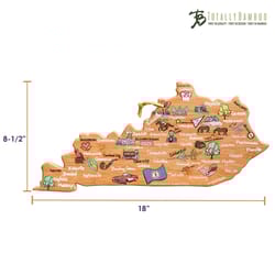 Totally Bamboo 18 in. L X 8.5 in. W X 0.63 in. Bamboo Kentucky State Serving & Cutting Board
