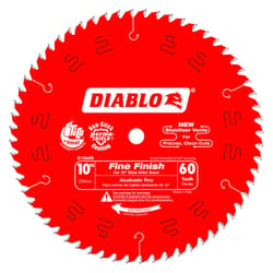 Diablo 10 in. D X 5/8 in. Fine Finish TiCo Hi-Density Carbide Circular Saw Blade 60 teeth 1 pk