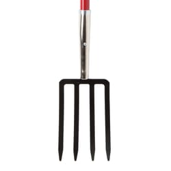 ACE 4 Tine Steel Spading Fork 30 in. Fiberglass Handle
