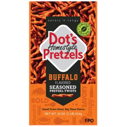 Dot's Homestyle Buffalo Pretzels 16 oz Bagged