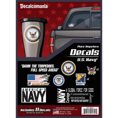 Decalcomania U.S. Navy Kit Car Sticker Vinyl 11 pk - Ace Hardware