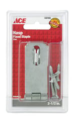 Ace Zinc 2-1/2 in. L Fixed Staple Safety Hasp