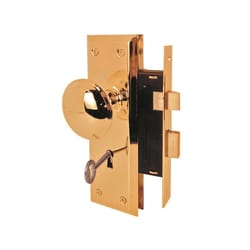 Ace Colonial Antique Brass Entry Handleset ANSI Grade 2 1-3/4 in. Ace Colonial Antique Brass Entry Handleset ANSI Grade 2 1-3/4 in.