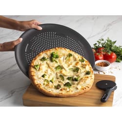  Airbake Natural Large Aluminum Pizza Pan, 15.75in