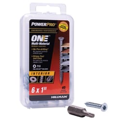 HILLMAN Power Pro No. 10 Ga. X 2.5 in. L Hex Drive Washer Head Coarse Roofing Screws