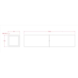 SteelWorks 3/4 in. D X 6 ft. L Square Aluminum Tube