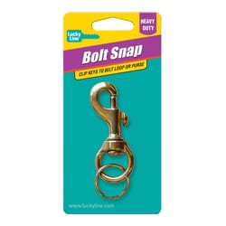 Lucky Line Brass Gold Split Bolt Snap Keychain