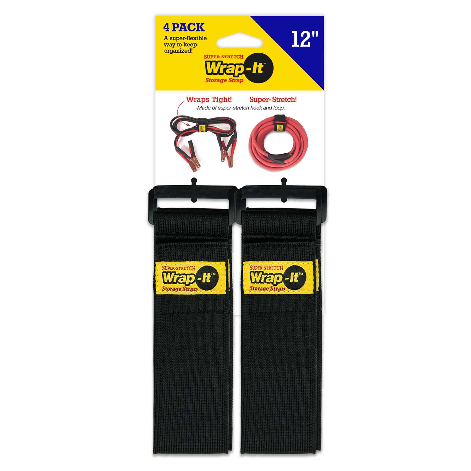 WrapIt Storage SuperStretch 2 in. W x 12 in. L Black Stretch Storage