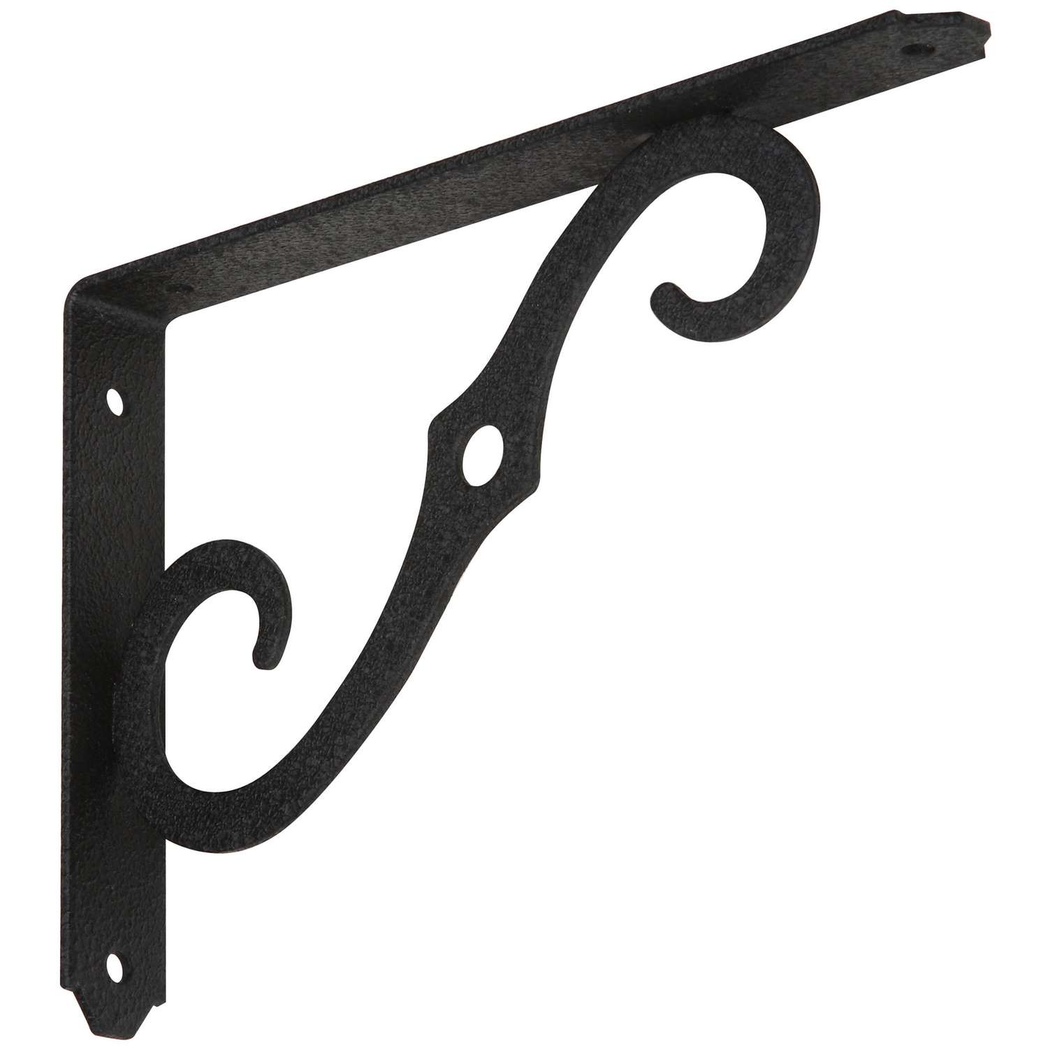 National Hardware Black Steel Shelf Bracket 8 in. L 80 lb. Ace Hardware