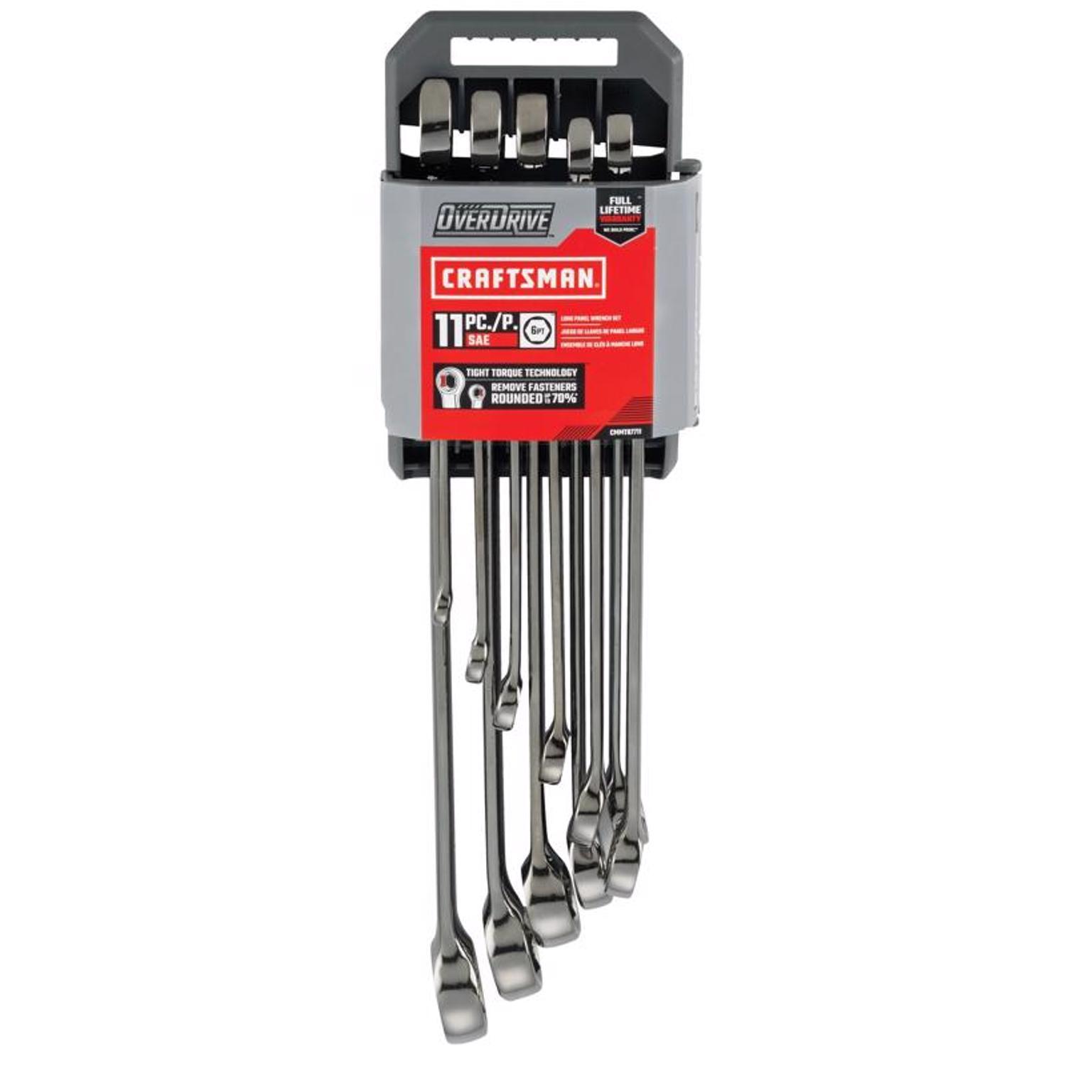 Craftsman OVERDRIVE 6 Point SAE Wrench Set 11 pc Sansujyuku sansujyuku.com