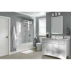 Delta Classic 400 59-7/8 in. H X 59-7/8 in. W X 29-7/8 in. L White Bathtub Surround