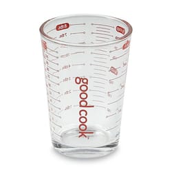 Good Cook 4 cups Glass Clear/Red Measuring Cup