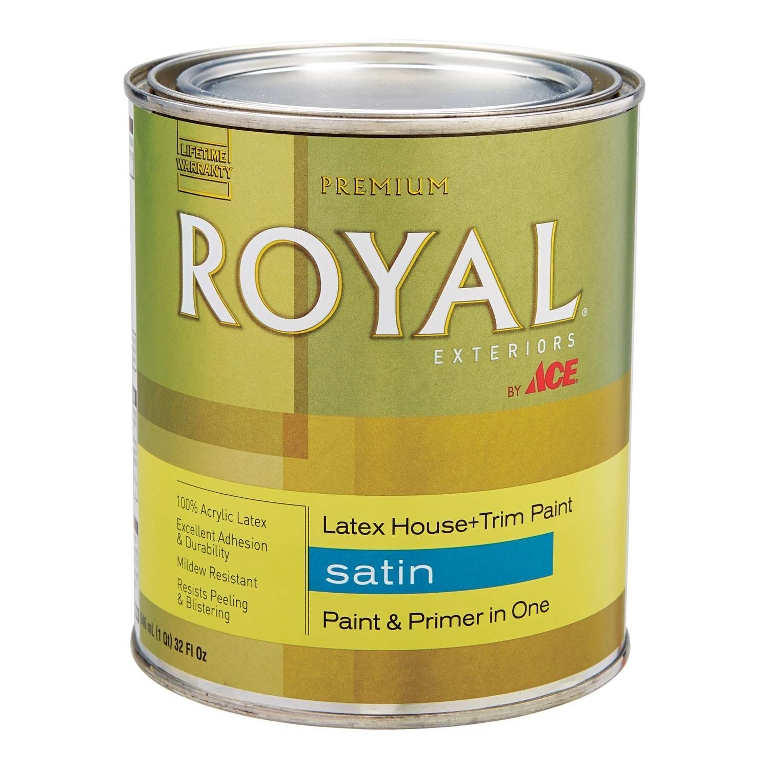 Ace Royal Satin Tintable Base House & Trim Paint & Primer 1 qt. - Ace Hardware