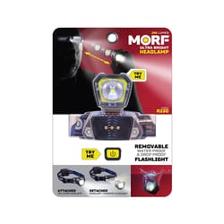 Police Security MORF 230 lm Black LED Head Lamp AAA Battery