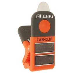 Allway 2 in. L Black/Red Steel Can Clip