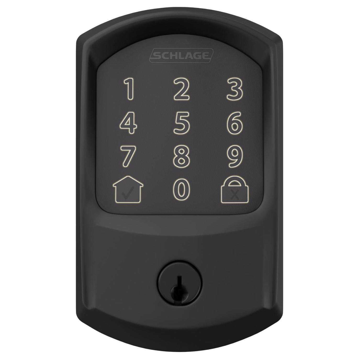 Schlage Encode Matte Black Metal Wifi Deadbolt Ace Hardware