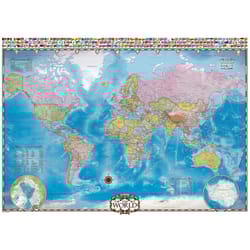 Eurographics Map of the World Jigsaw Puzzles Multicolored 1000 pc