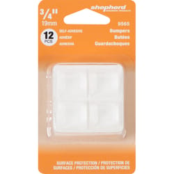 Shepherd Hardware Self-Adhesive Pad Vinyl Clear 12 pk