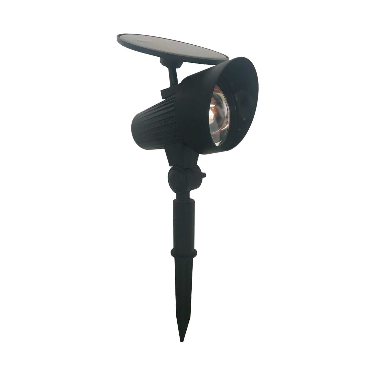 Living Accents Black Solar Powered LED Spotlight 1 pk Ace Hardware