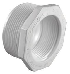 Charlotte Pipe Schedule 40 2 in. MPT X 1-1/2 in. D FPT PVC Reducing Bushing