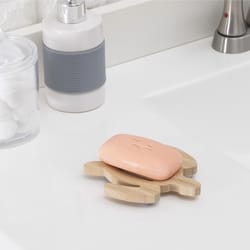 Kikkerland Brown Bamboo Soap Dish