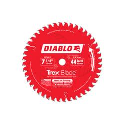 Diablo TrexBlade 7-1/4 in. D X 5/8 in. TiCo Hi-Density Carbide Circular Saw Blade 44 teeth 1 pk