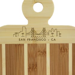 Totally Bamboo 9 in. L X 6 in. W X 0.5 in. Bamboo Serving & Cutting Board