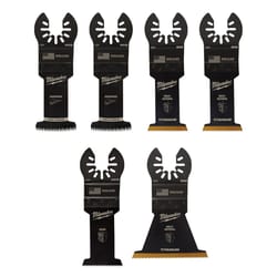 Milwaukee Universal Fit Open-Lok High Carbon Steel Multi-Tool Oscillating Blade Set 6 pc