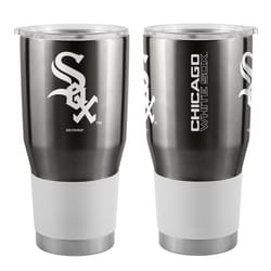 Boelter Brands Ultra 30 oz MLB White Sox Black BPA Free Tumbler with Lid