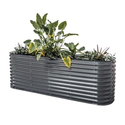 Vego Garden 32 in. H Metal 9 in 1 Garden Bed Modern Gray