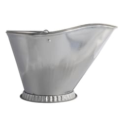 Imperial Silver Galvanized Steel Coal Hod