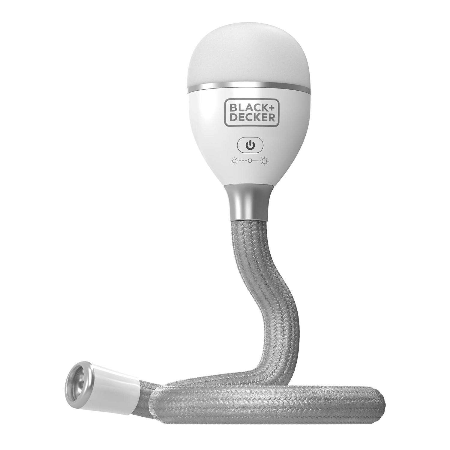 Black+Decker White LED Bendable Work Light Ace Hardware