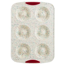 Trudeau Confetti Fuchsia Donut Pan Multicolored 1 pc