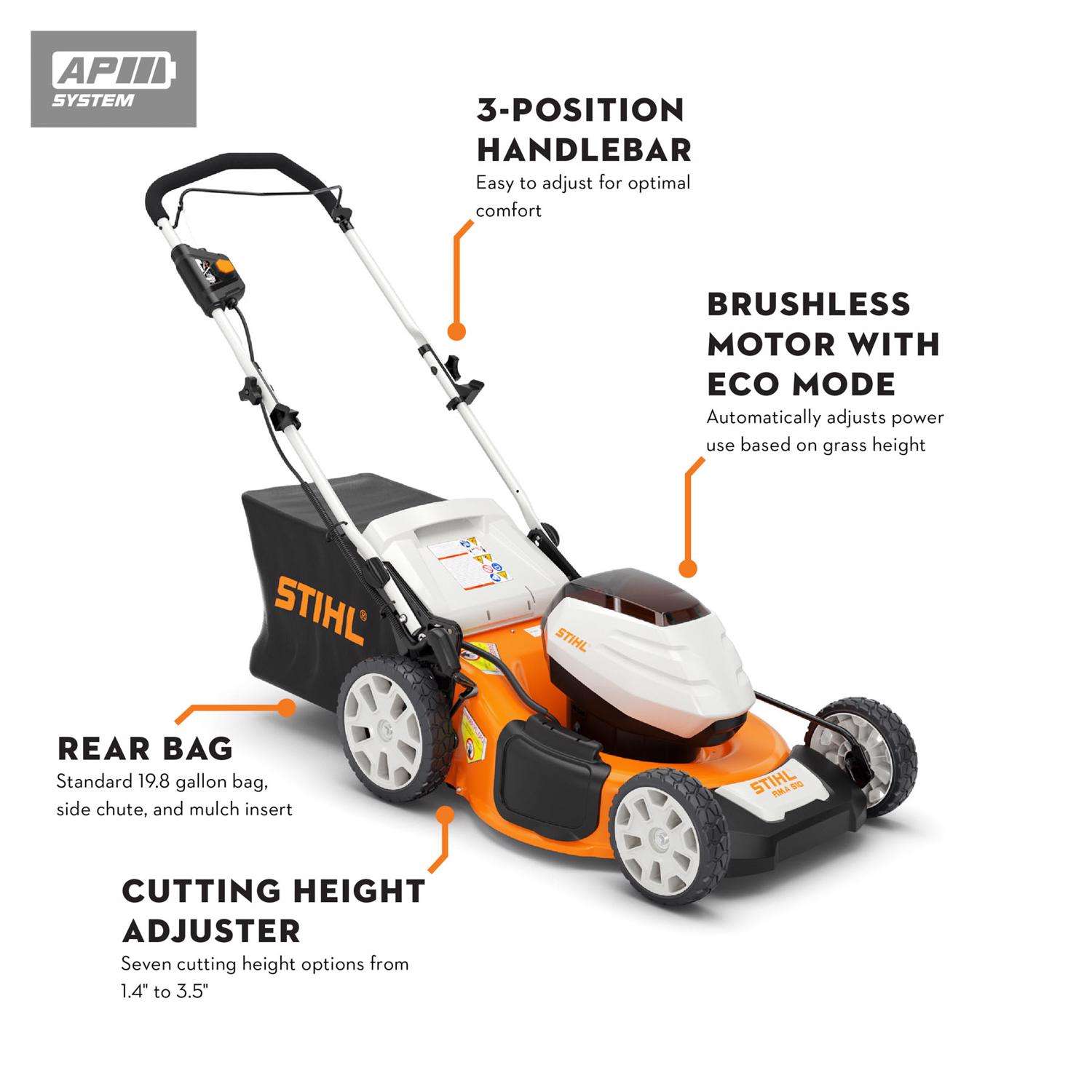 STIHL RMA 510 w/ AP 300 21 in. Battery Lawn Mower Kit (Battery & Charger) -  Ace Hardware