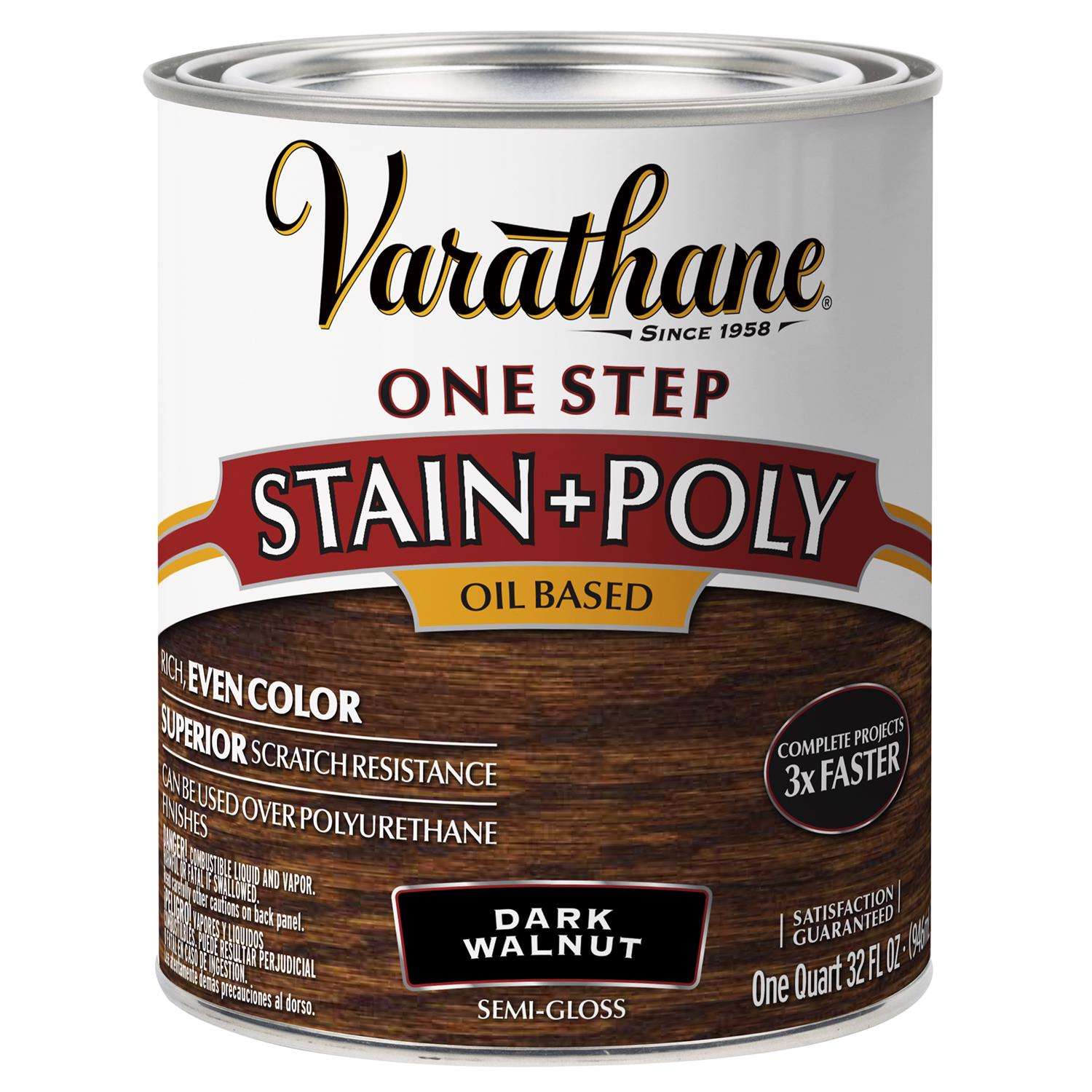 Varathane Semi-Gloss Dark Walnut Oil-Based Oil Modified Urethane One ...