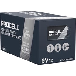 Procell Constant 9-Volt Alkaline Batteries 12 pk Boxed