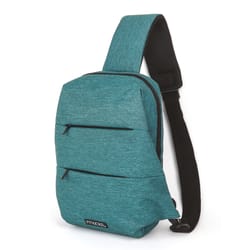 Fitkicks Light Blue Sling Backpack 15.1 in. H X 10 in. W