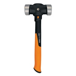 Fiskars Pro IsoCore 4 lb Double Flat Face Sledge Hammer 14 in. Steel Handle