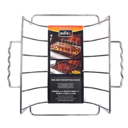 Mr. Bar-B-Q Stainless Steel Rib and Roast Rack 13.4 in. L X 14.3 in. W 1 pk