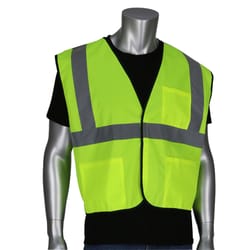 Safety Works Reflective Safety Vest Lime One Size Fits All
