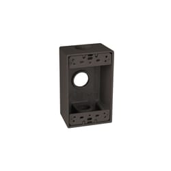 TayMac Old Work 17.5 cu in Rectangle Die-Cast Metal 1 gang Weatherproof Box Bronze