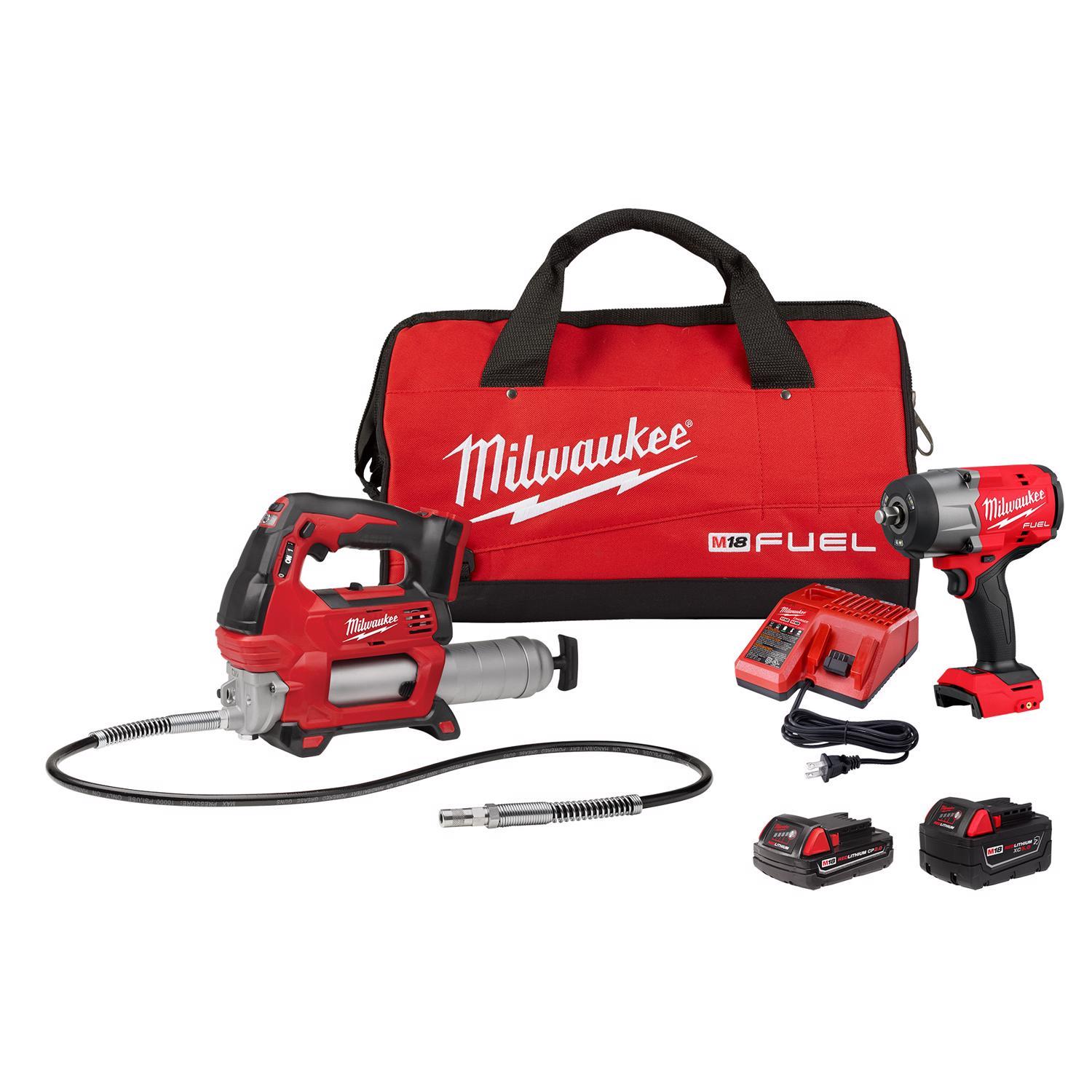 Milwaukee M18 FUEL 1/2 in. High Torque Impact Wrench and Grease 