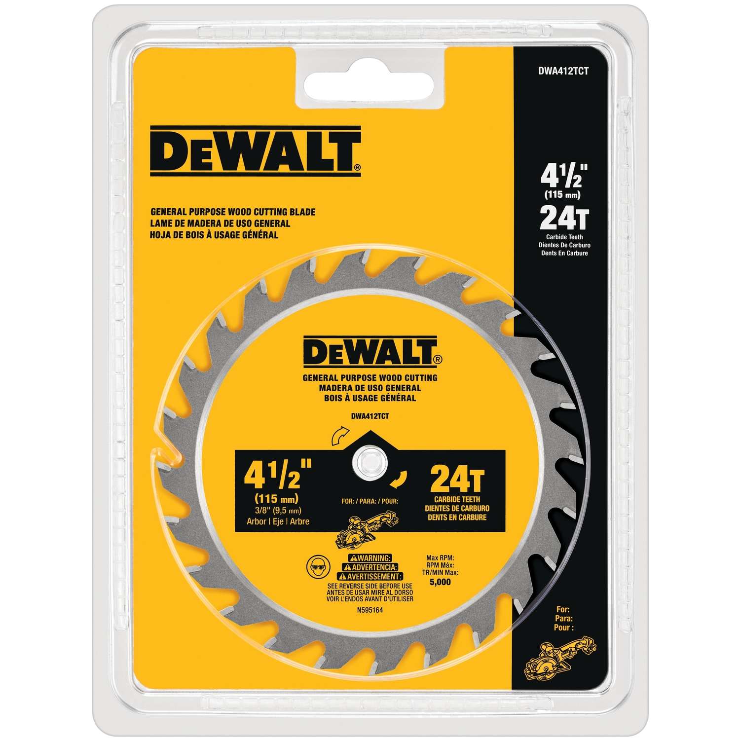 Dewalt 3 Pack 5-3/8" Cordless Saw Blade Application Carbide And Steel Tipped New 