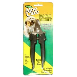 Aloe Care Black/Silver Cat/Dog Nail Clipper 1 pk
