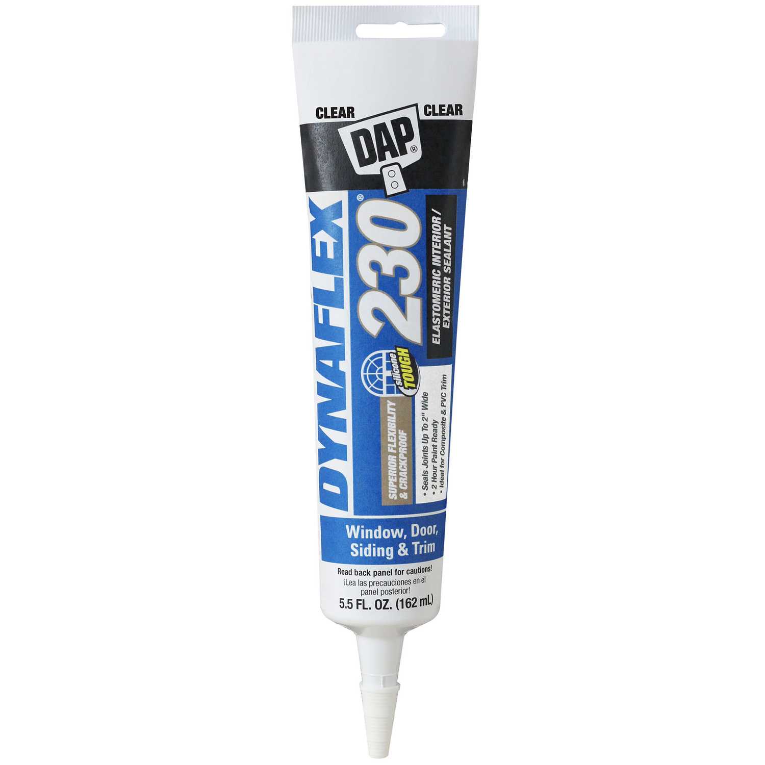 Dap Dynaflex 230 Clear Siliconized Acrylic Sealant 5.5 oz. - Ace Hardware